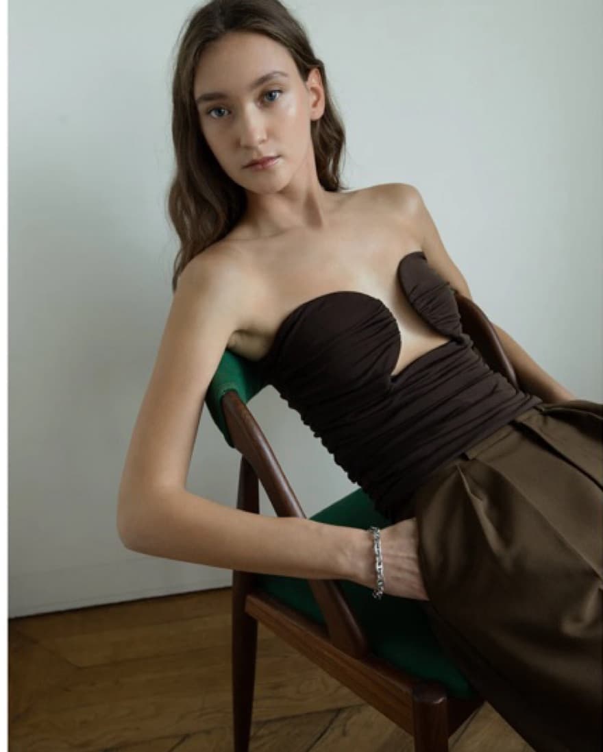 Pixie Market Dominique Bustier Top - Image 1