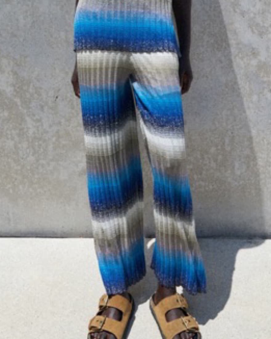 Zara Metallic Knit Cardigan/Pant Set - Image 2