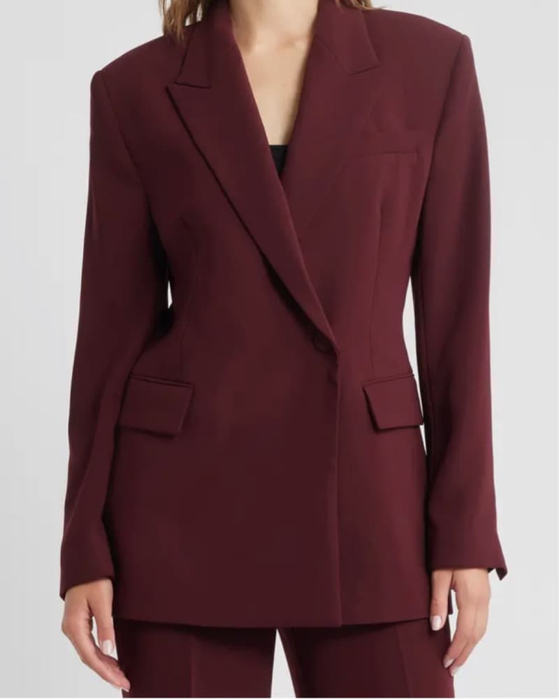 Sophisticated Burgundy Suit - Image 2
