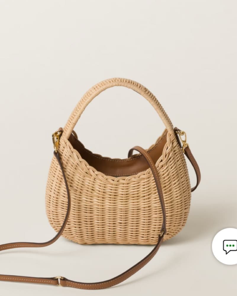 Miu Miu Wander Wicker Bag - Image 4