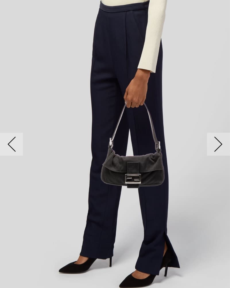 Fendi Black Baguette Bag - Image 2