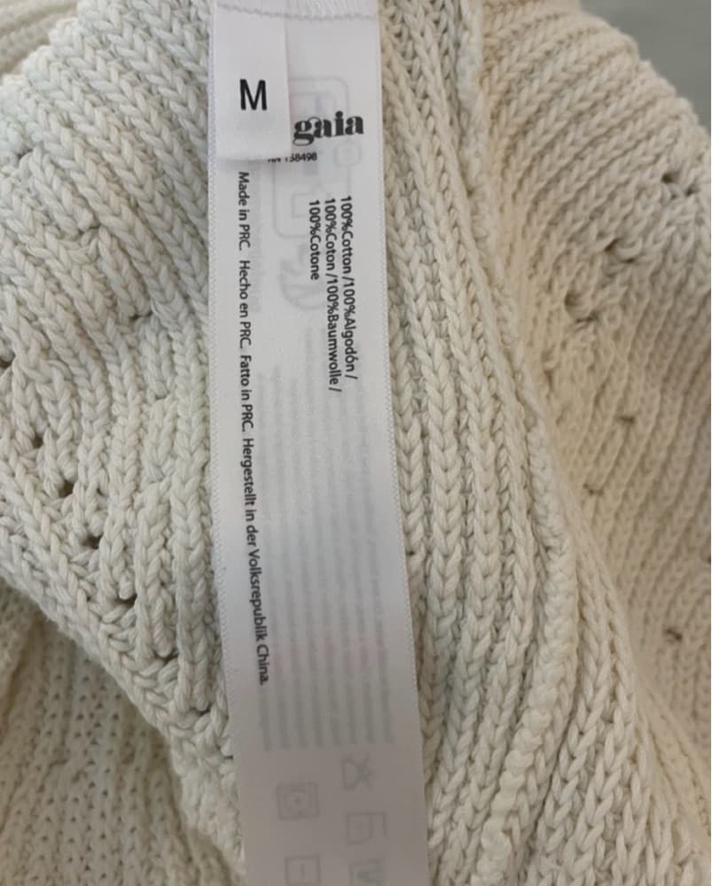 M Cult gaia Floreana Knit White Crochet Halter Mini Dress - Image 2