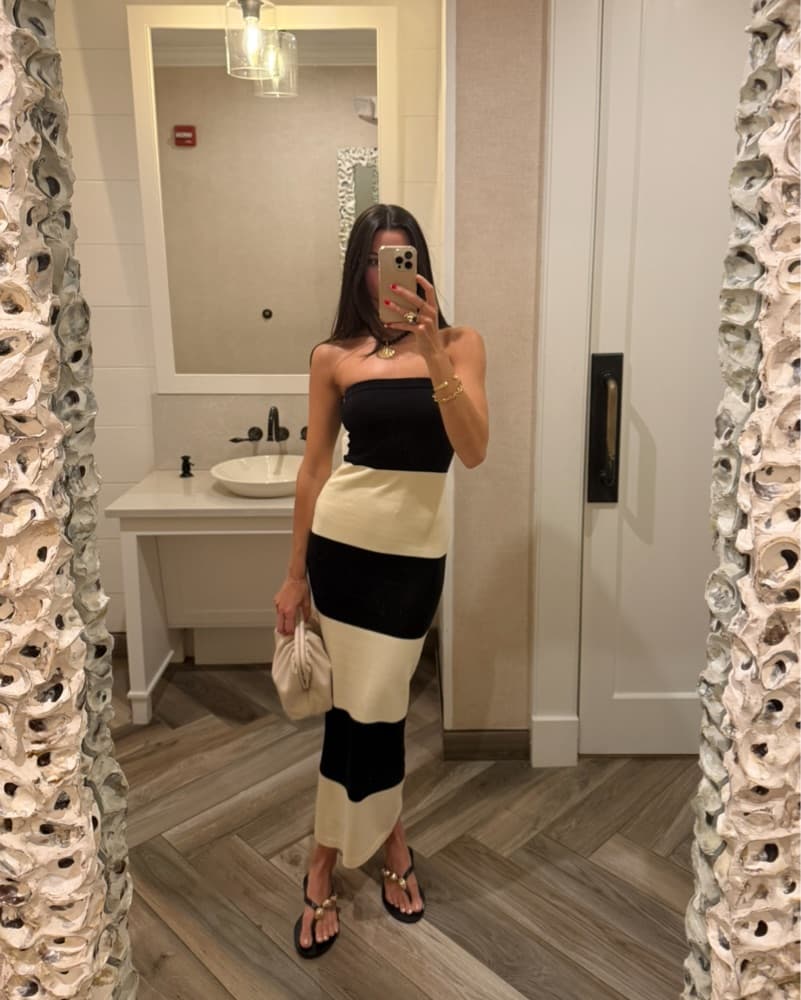 striped knit dress - Image 2