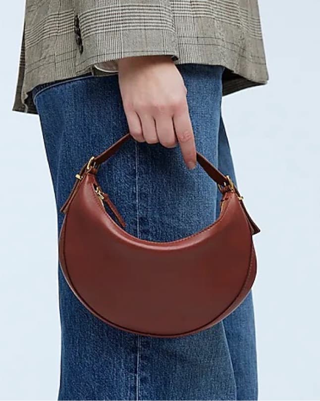 Brown Suede / Gold Studded Bag - Image 4