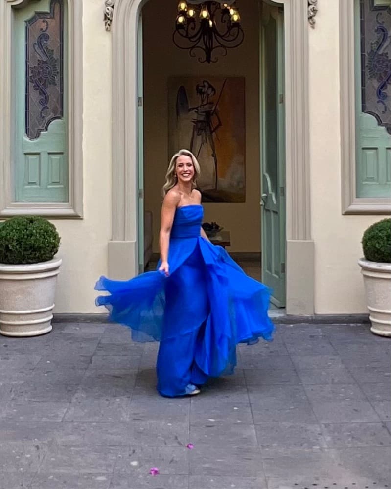 Theia Teresa Drapped Tulle Blacktie gown - Image 3