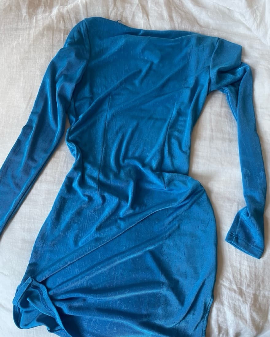 Princess Polly Women's Blue Dress - Image 4