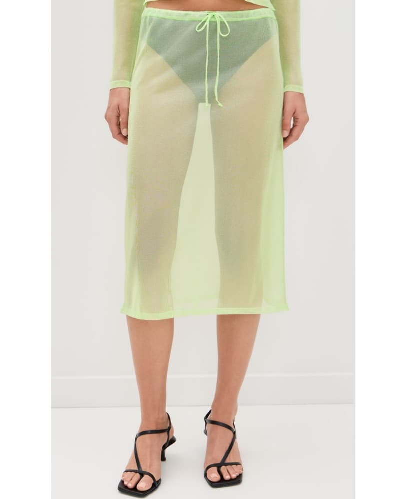 Sheer Green Skirt - Image 1
