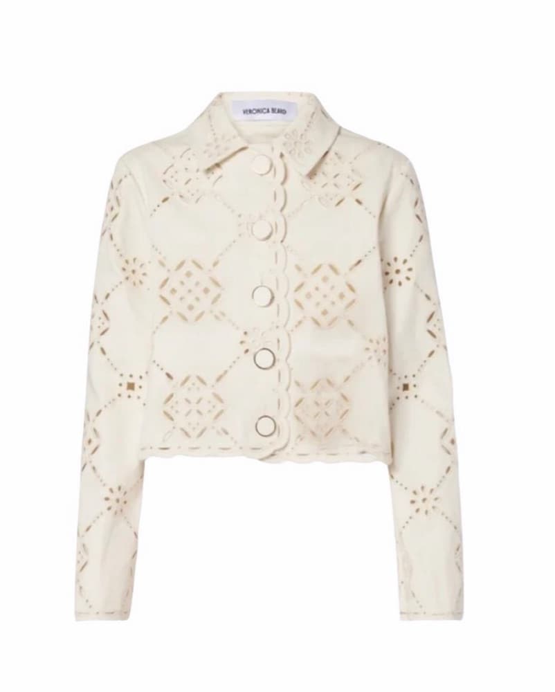 Veronica Beard Adelaide Eyelet Jacket 4 - Image 1