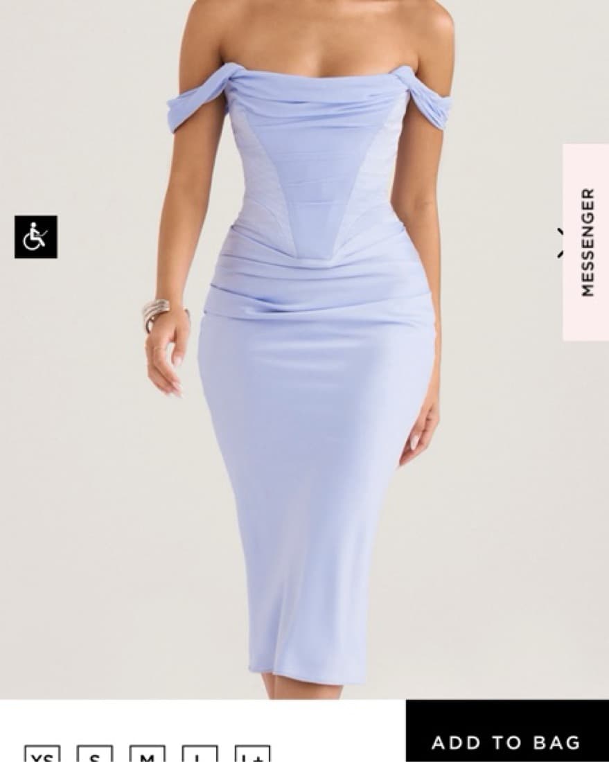 Light Blue Corset Dress - Image 2