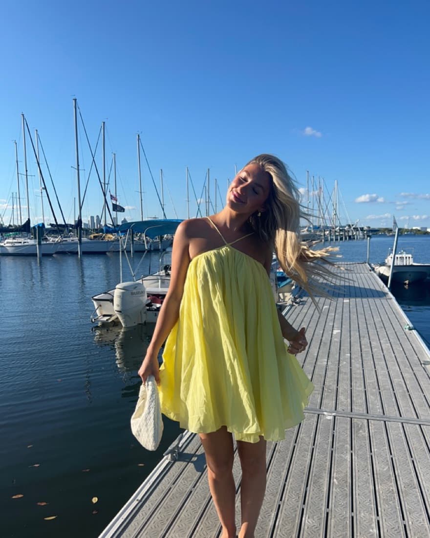 Revolve Yelloe Dress - Image 1