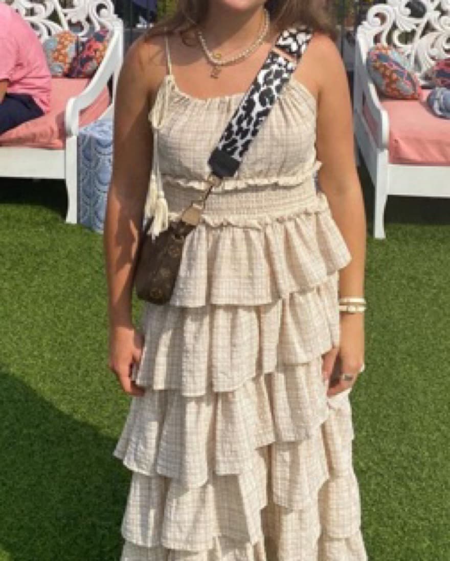 Cream Ruffle Dress  - Image 2