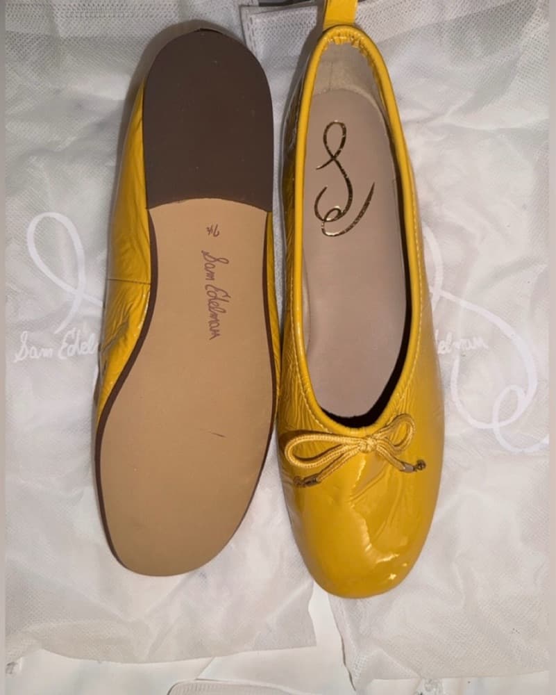 Sam Edelman Golden Yellow Ballet Flats - Image 2