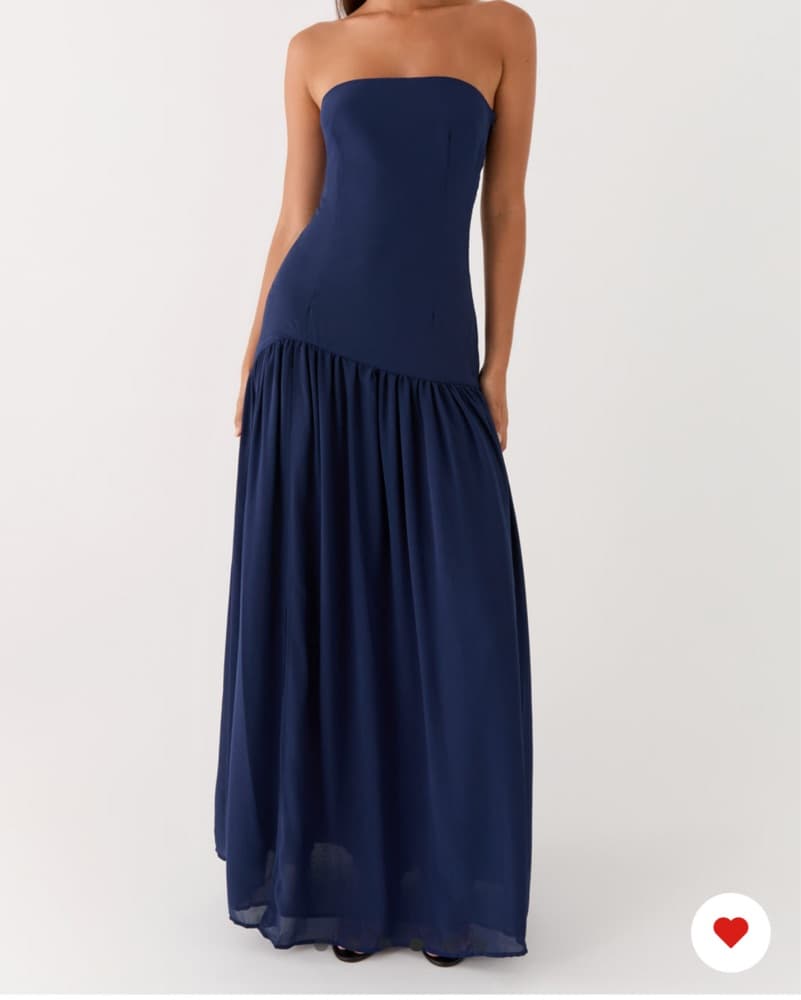 Elegant Navy Maxi Dress - Image 1