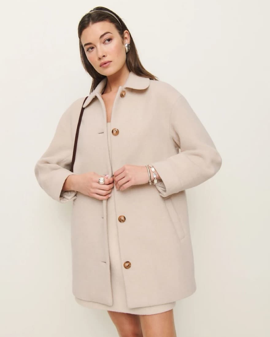 Reformation Irene Jacket (Cream)  - Image 4