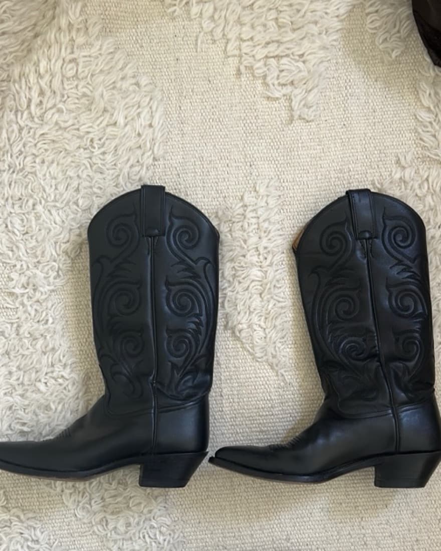 Black Cowboy Boots - Image 2