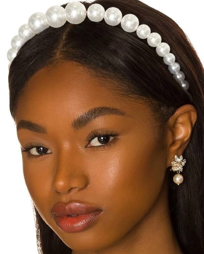 Oversized Pearl Headband  - Image 1