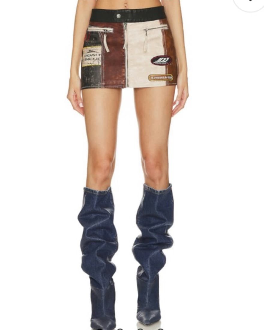 Jaded London Daytona Faux Leather Skirt - Image 2