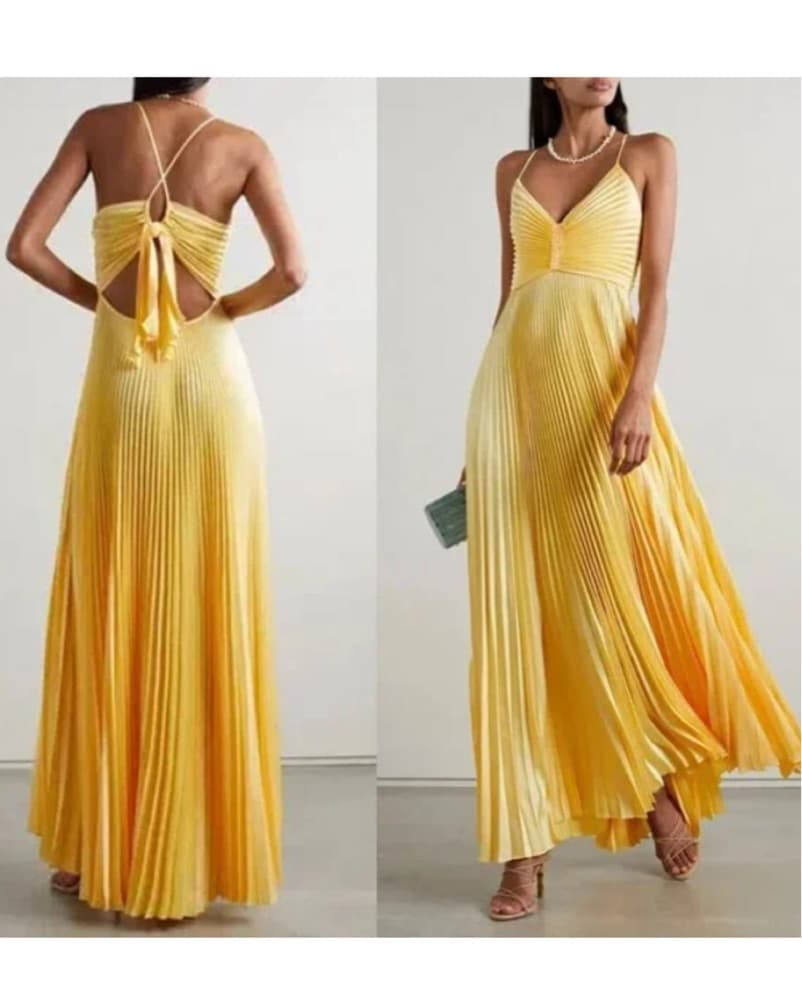 A.L.C. Aries Yellow‎ Gown - Image 1