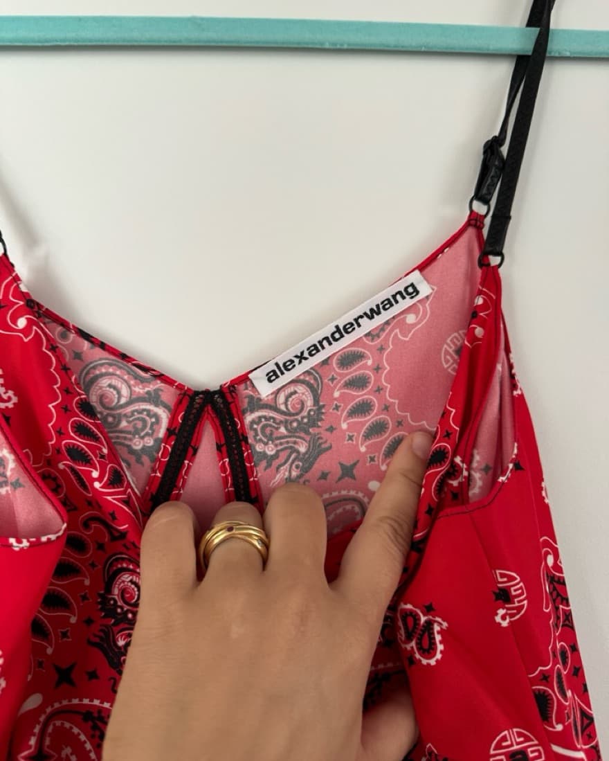 Alexander Wang Silk Bandana Dress - Image 5