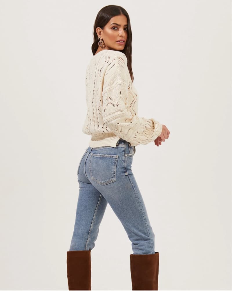 Soulmate Pointelle Knit Sweater - Image 3