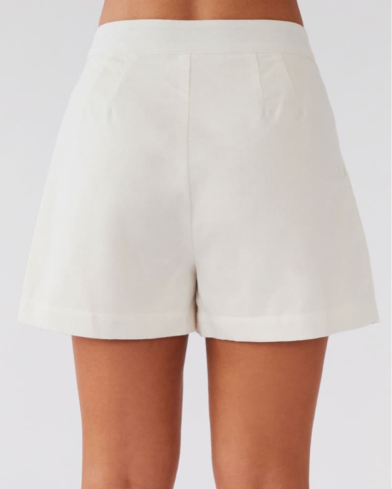Born For Bordeaux Linen Shorts  - Image 2