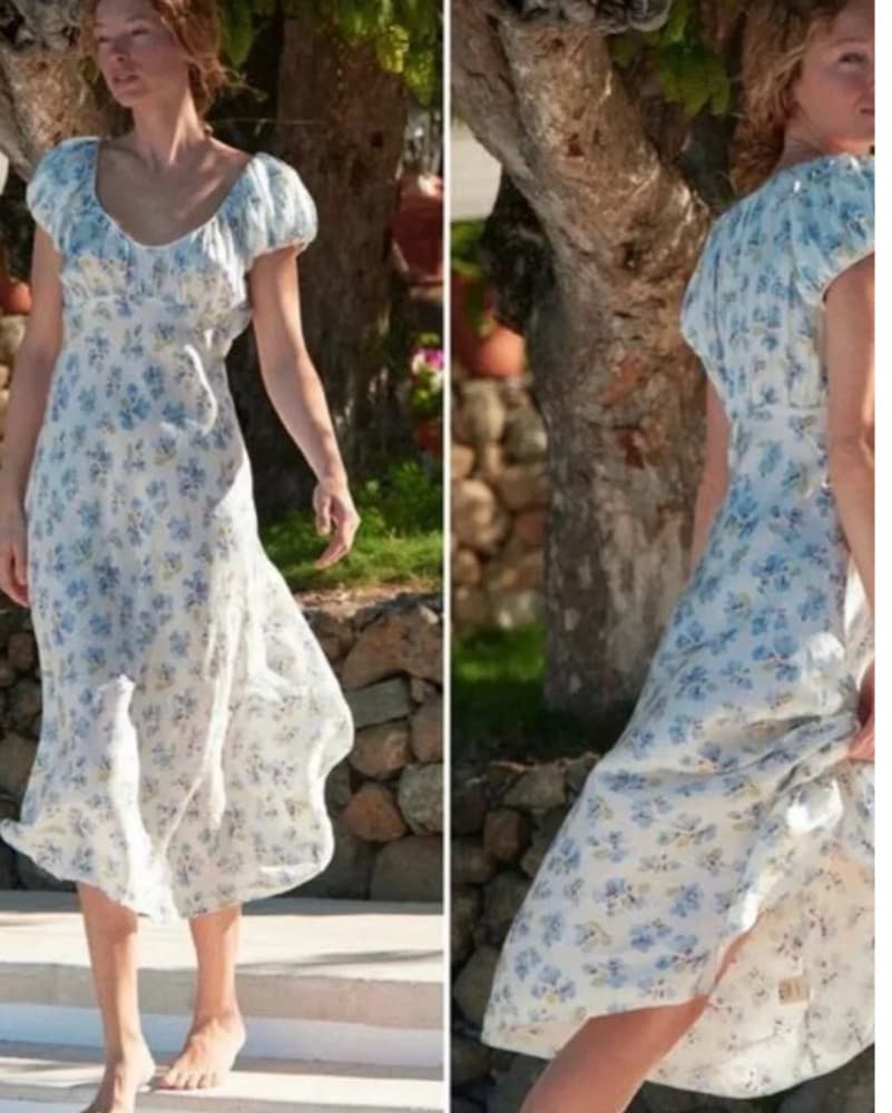 Whimsical Floral Midi Dress - Image 5