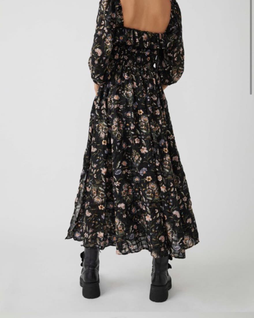 Free People Oasis Printed Midi Dress - Image 3
