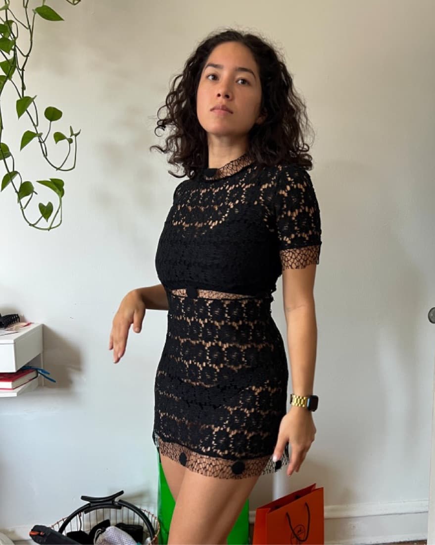 Black Lace Dress - Image 4