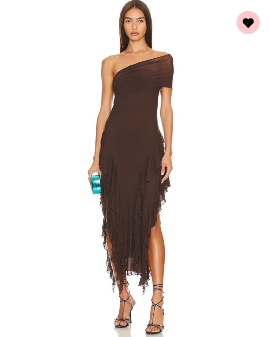 KIM SHUI RUFFLE MESH DRESS  - Image 1