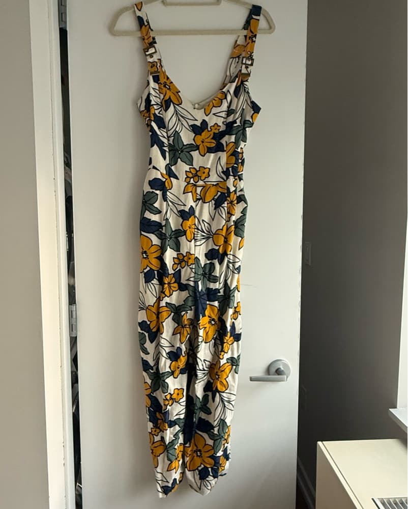 Vibrant Floral Print Jumpsuit - Image 3