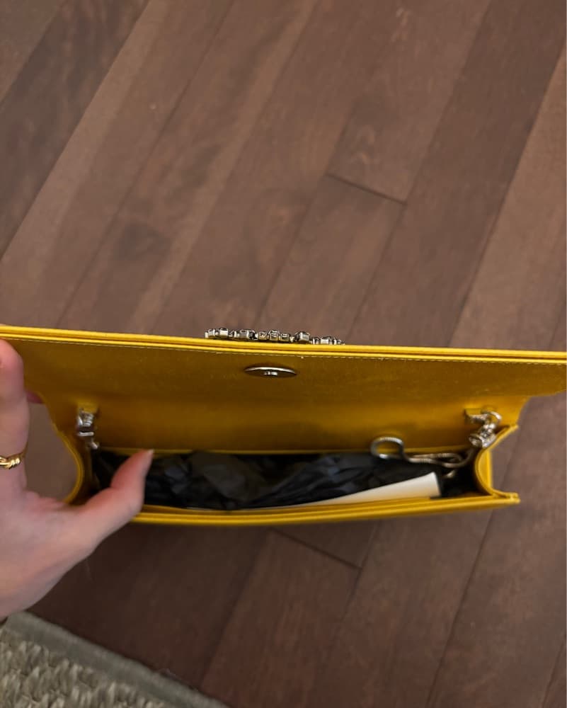 Manolo Blahnik Satin Clutch  - Image 5