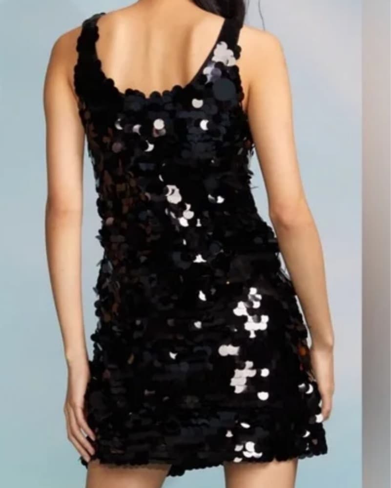 Black Sequin Dress - Image 3
