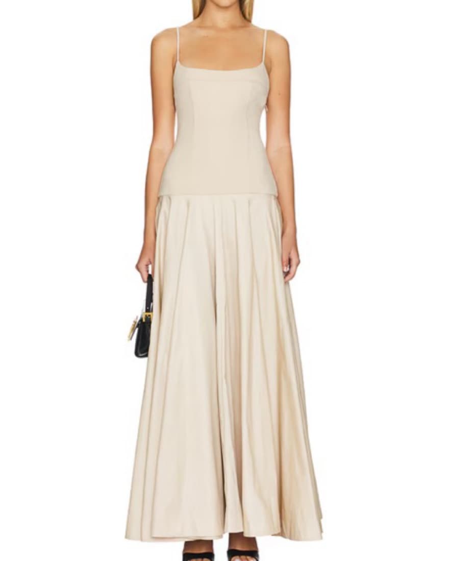 Revolve L’Academie Maxi Dress Beige  - Image 1
