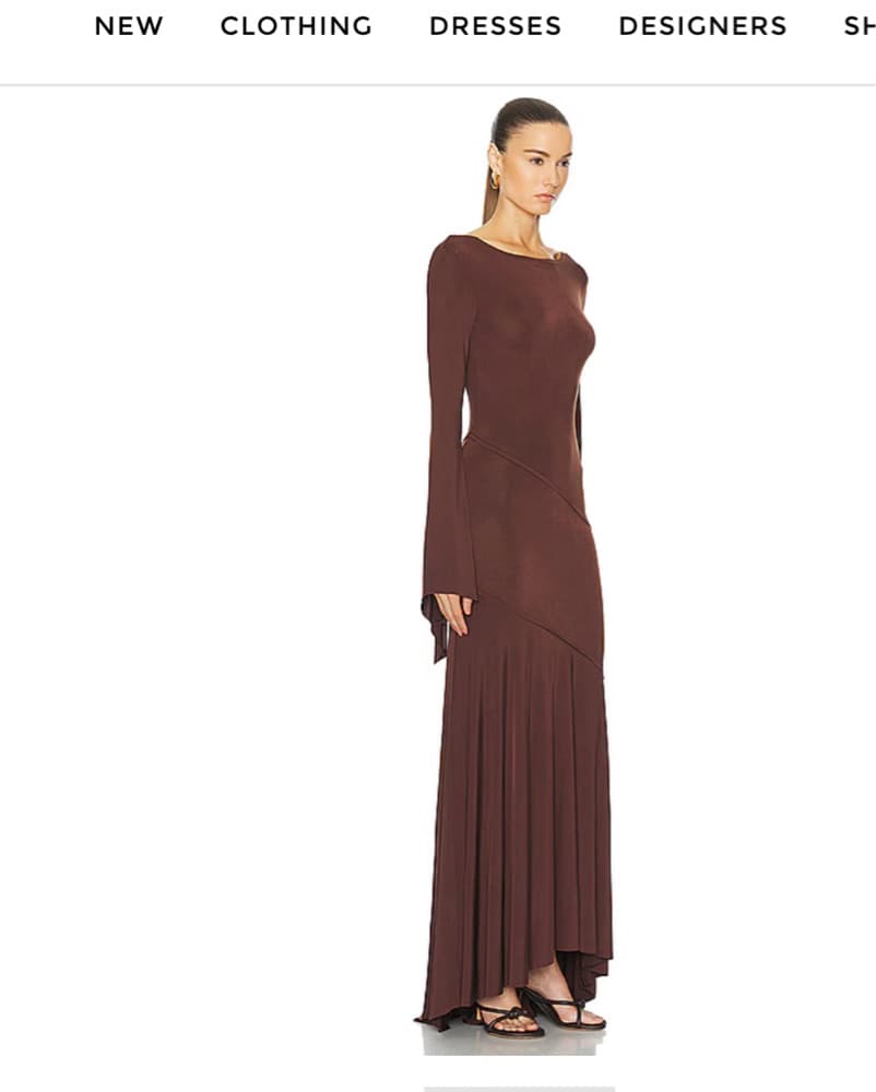 Elegant Burgundy Maxi Dress - Image 4