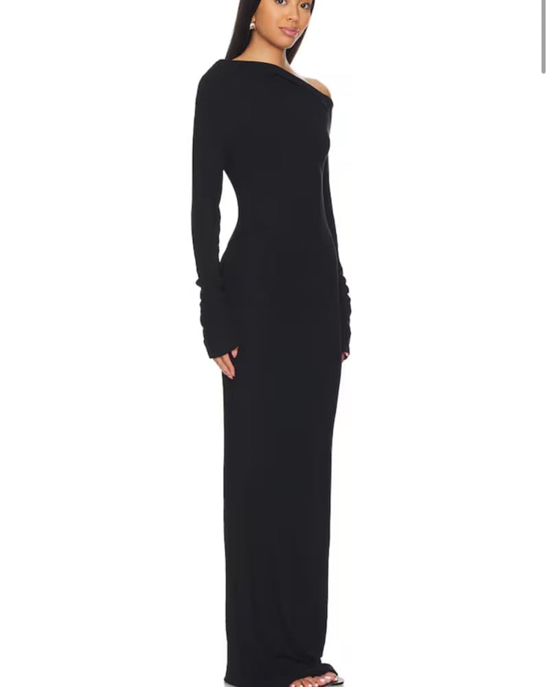 Reyna Maxi Dress in Black - Image 2