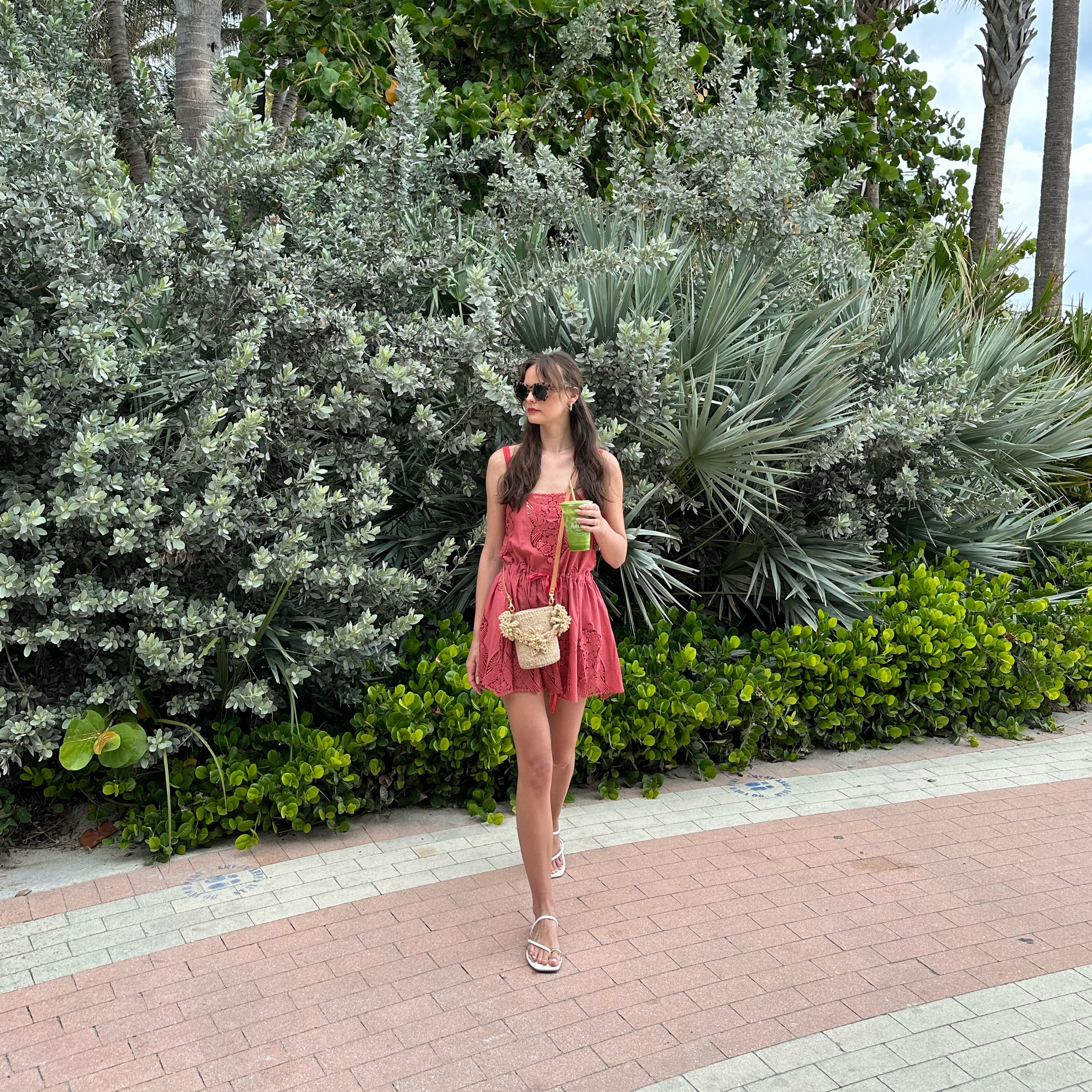 Aranáz Zinnia Straw Bucket Bag - Image 5