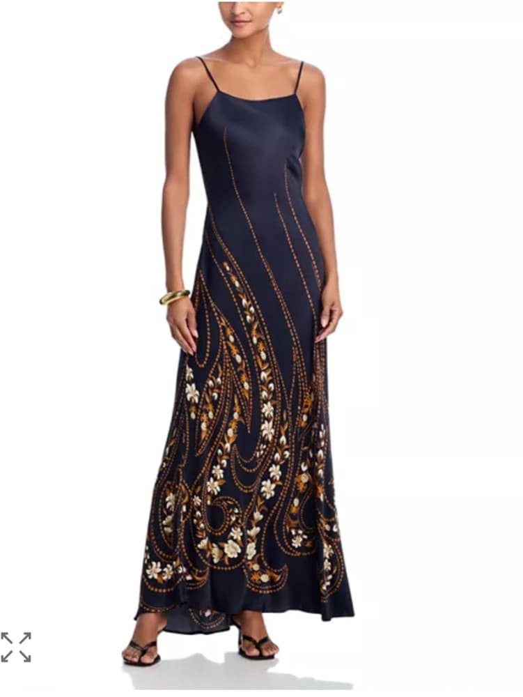 Farm Rio Garden Silhouette Slip Dress - Image 1