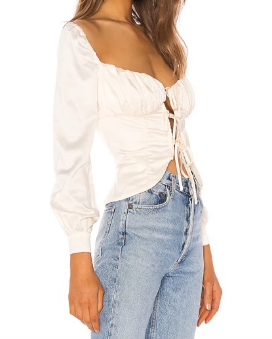 MAJORELLE white long sleeve blouse  - Image 2