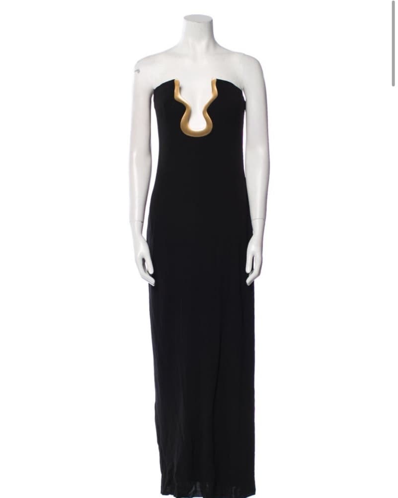 Cult Gaia Black Abril Gown - Image 6