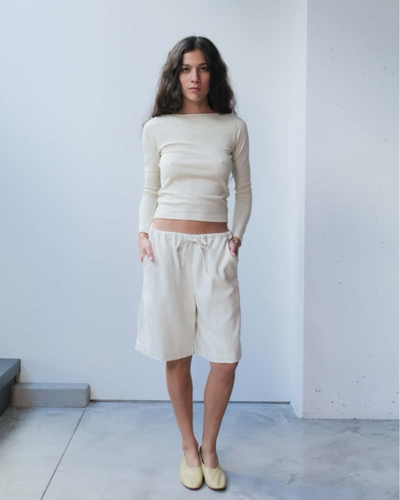 Natural Drawstring Bermuda Short - Image 3