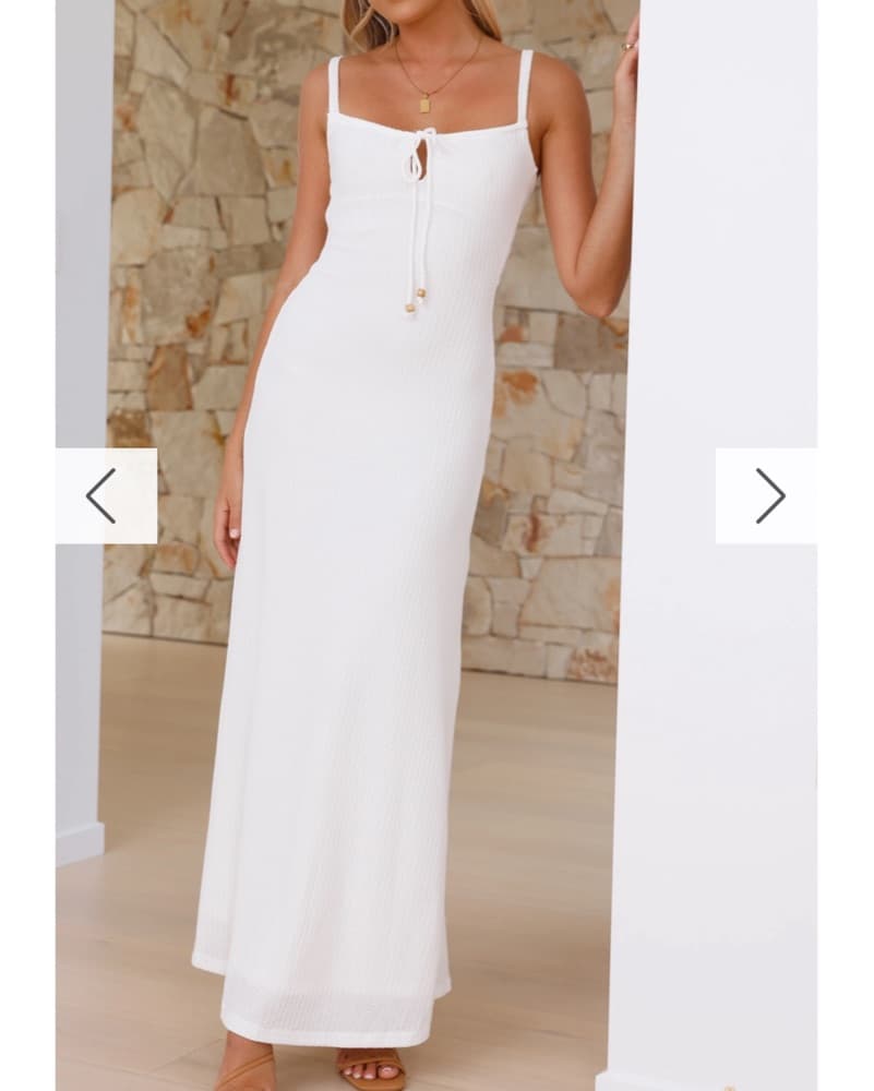 White Maxi Dress - Image 1