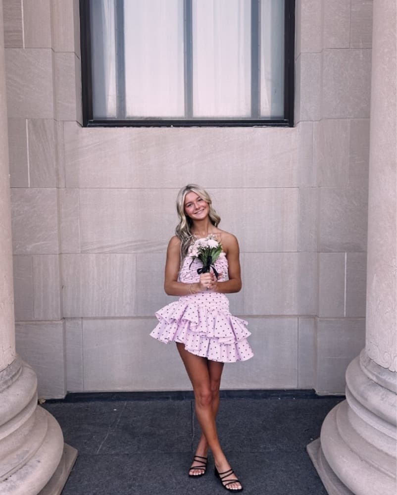 For Love & Lemons Pink Mini Dress - Image 3