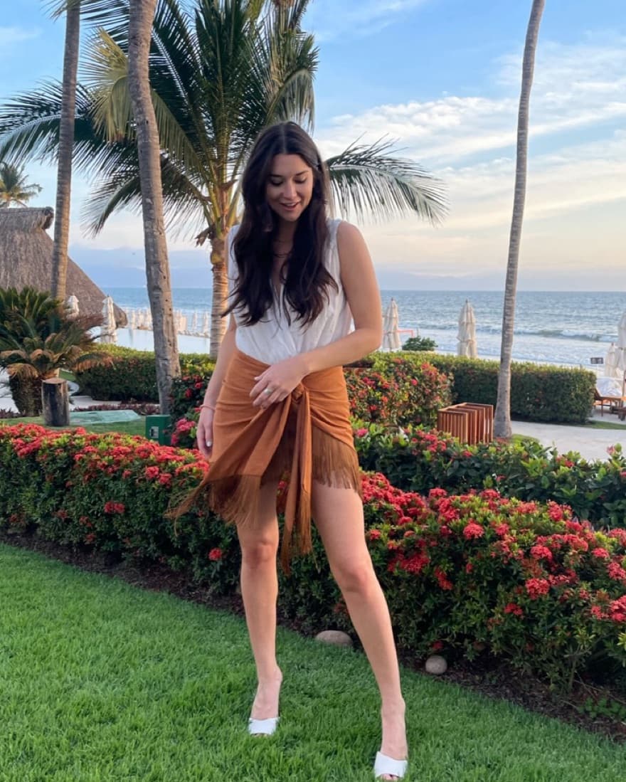 Fringe Beach Skirt - Image 2