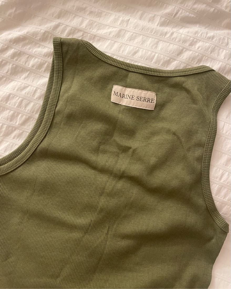 Marine Serre Ribbed Tank Top - Image 3
