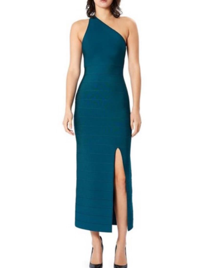 Herve Leger One Shoulder Bandage Dress - Image 1