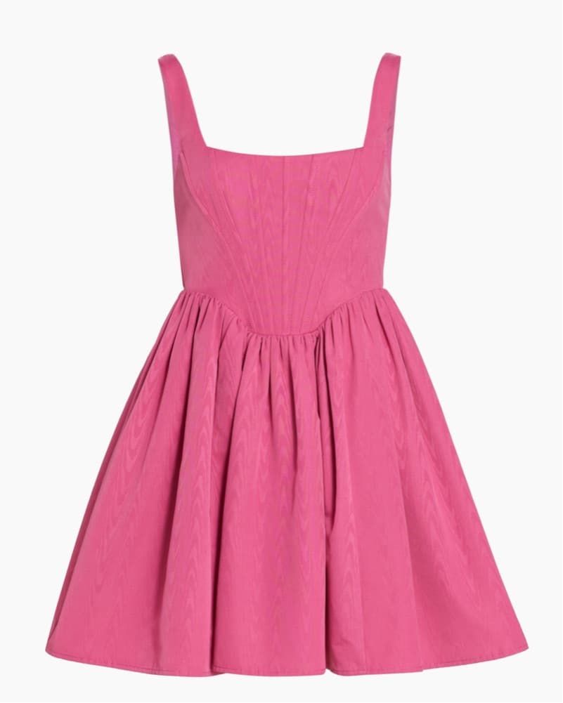Staud Landscape Pink Mini Dress - Image 2