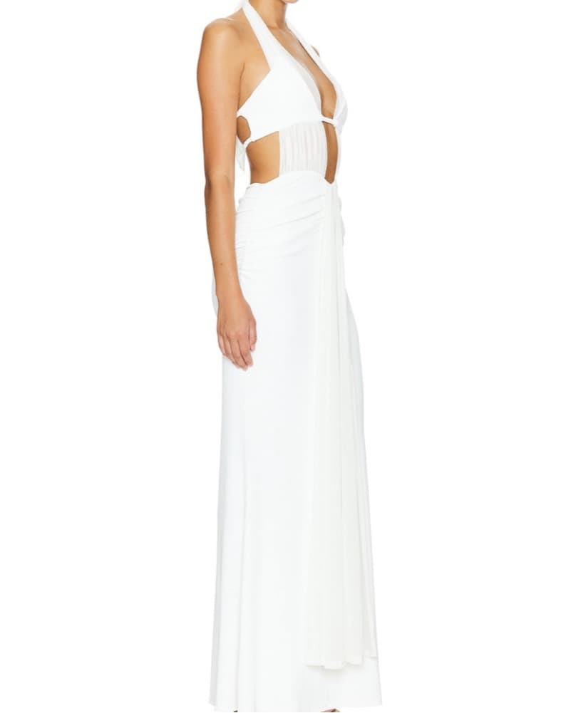 Ilta Maxi Dress In White - Image 2