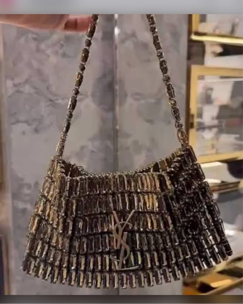Saint Laurent Crystal Mini Bag - Image 1