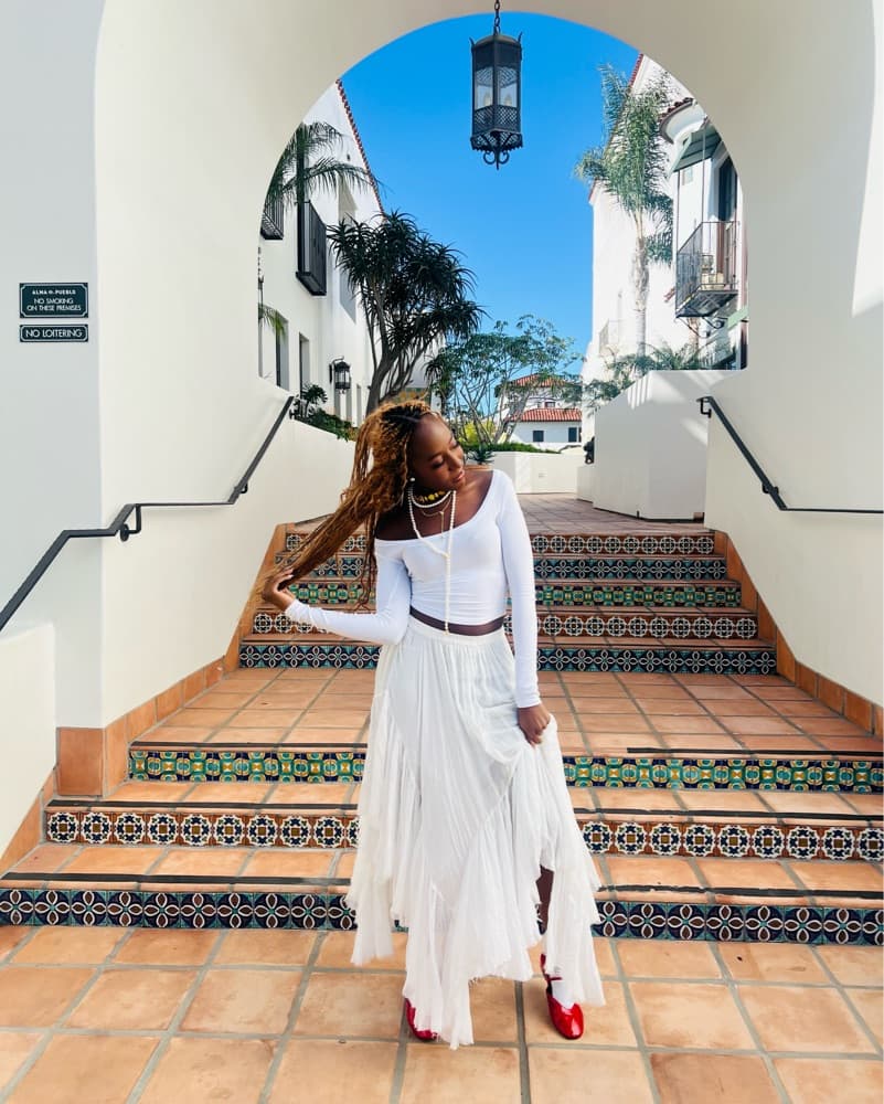 Free People White Maxi Skirt - Image 2