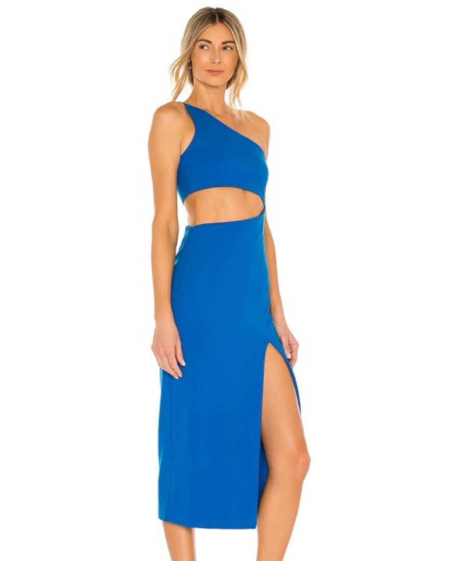 Blue Cutout Midi Dress - Image 2